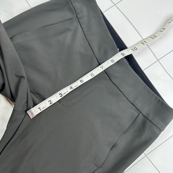 Athleta Pants Womens 4 Gray Green Stellar Trouser Pocket Athletic Casual Commute - Picture 9 of 12